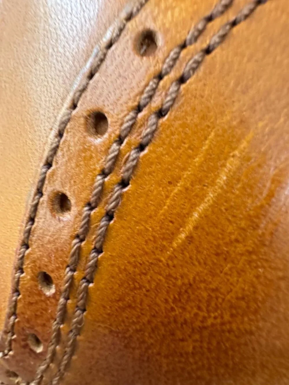 Sebago Brattle Men’s 9.5D British Tan Leather Wingtip Oxford Brogue Shoes